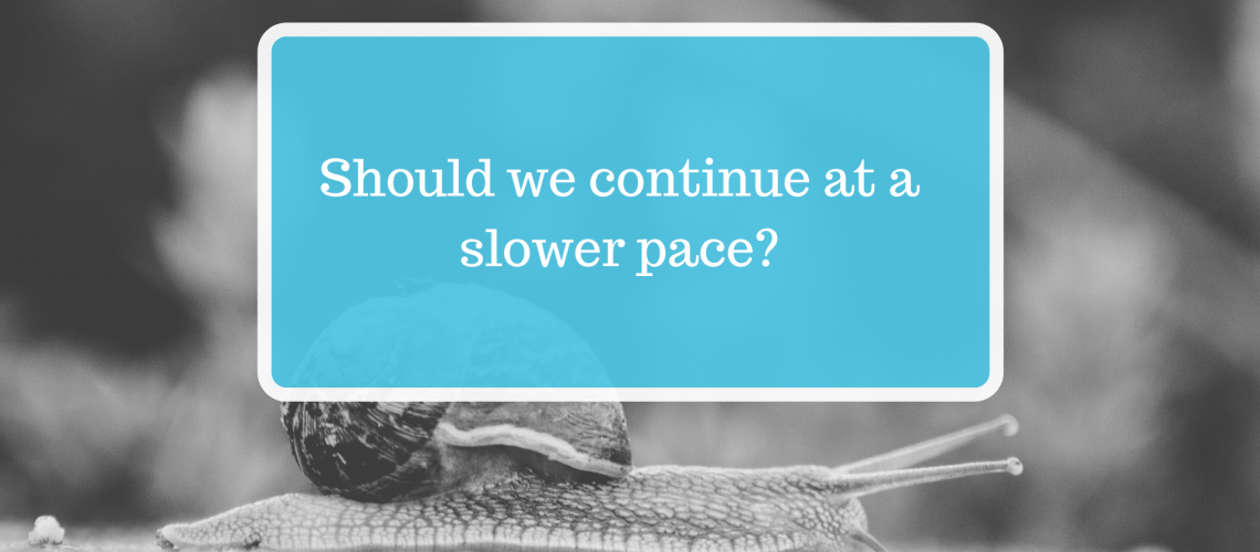 living at a slower pace